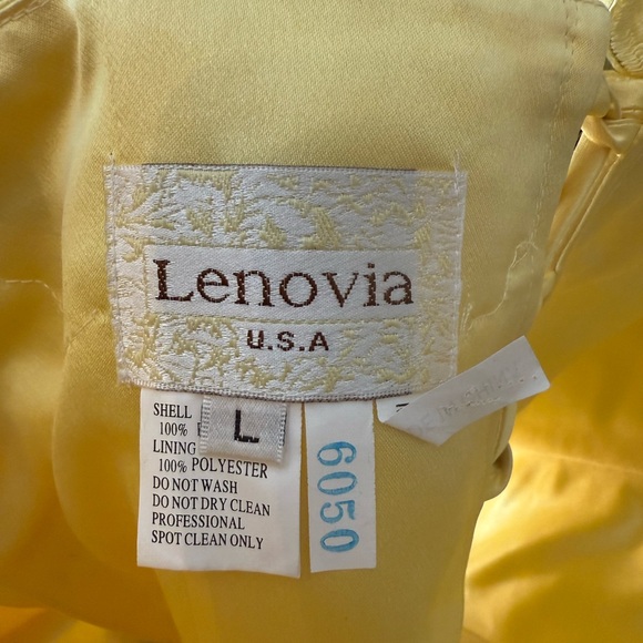 NWOT Vintage Yellow Lace Trim Corset Top - Picture 7 of 7